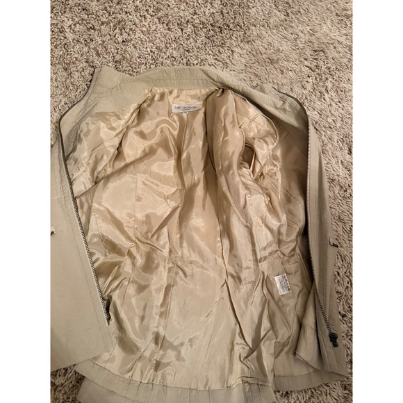 Ivan Grundahl Copenhagen Textured Beige Jacket Full Zip Elegant - Picture 7 of 7